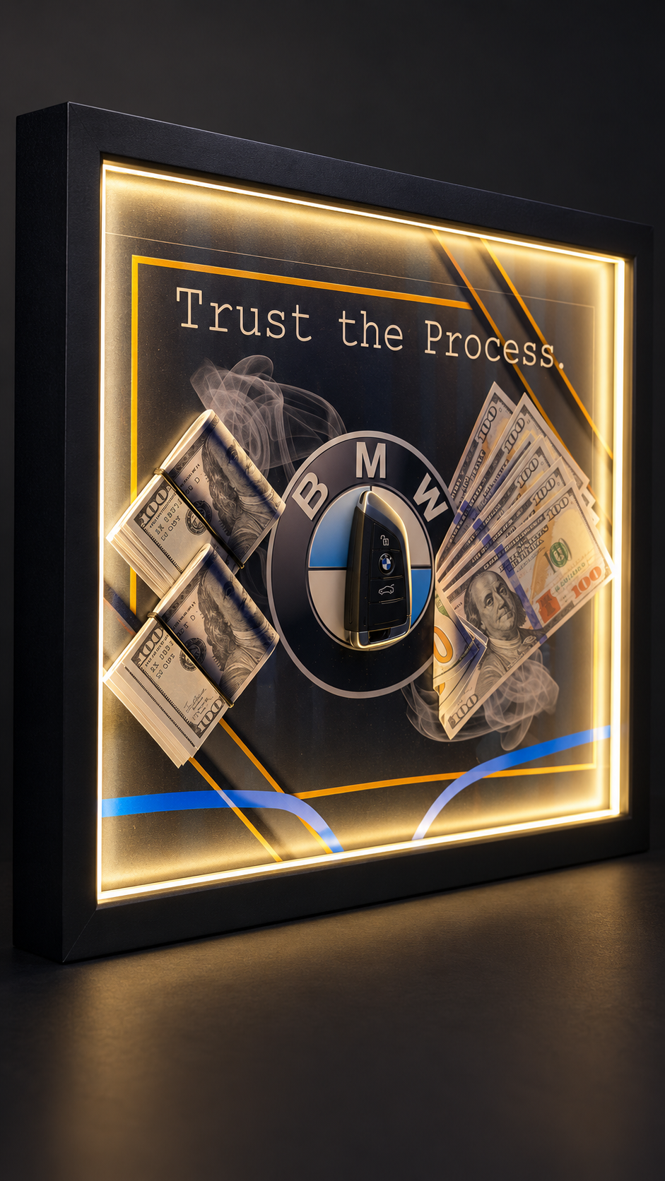 BMW “Trust the Process” LED Frame
